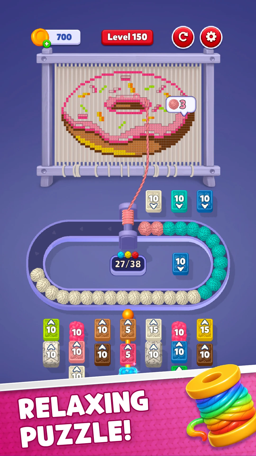 Wool Jam: Yarn Loop Puzzle screenshot