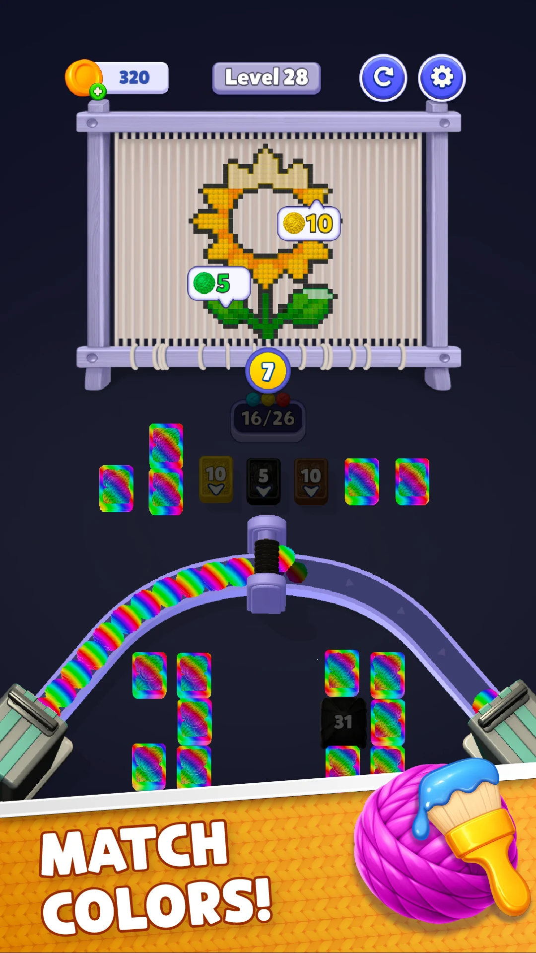 Wool Jam: Yarn Loop Puzzle screenshot